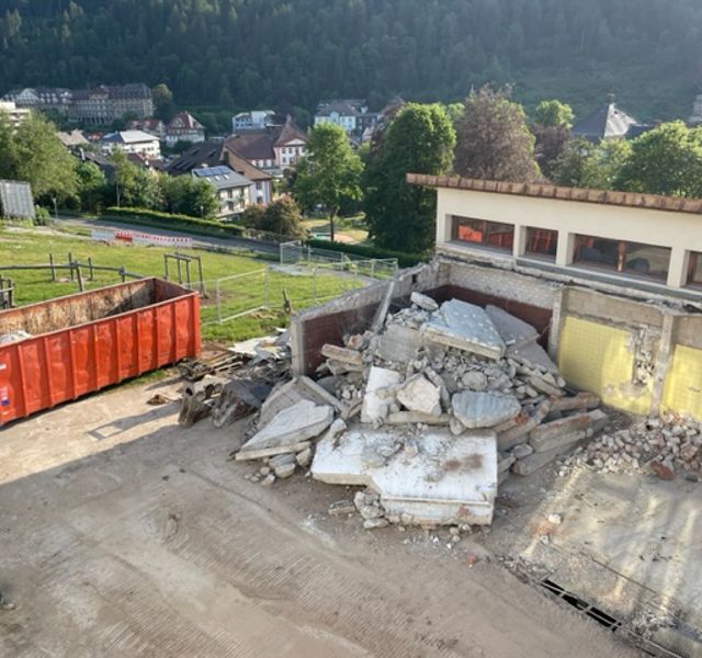 Spatenstich für den Neubau der Spor- und Mehrzweckhalle an der Fürstabt-Gerbert-Schule