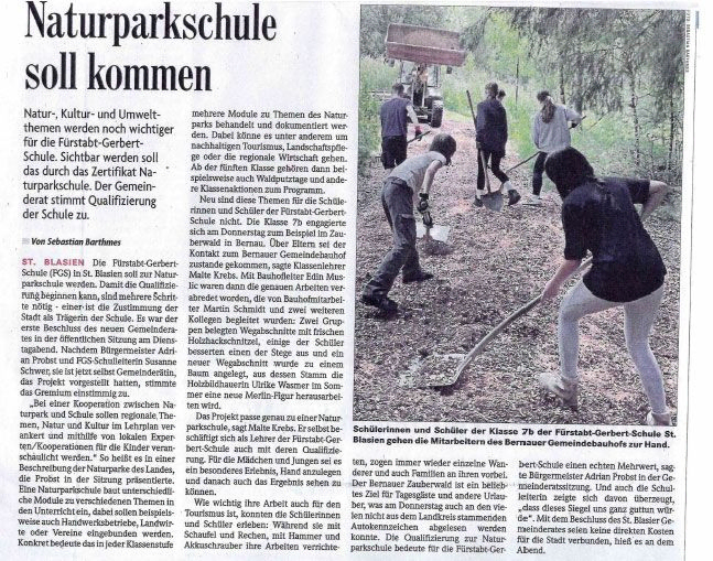 Naturparkschule soll kommen