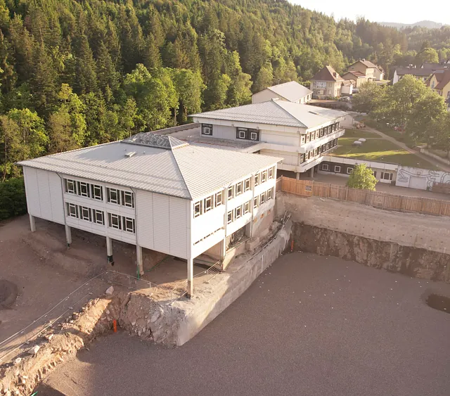 Spatenstich für den Neubau der Spor- und Mehrzweckhalle an der Fürstabt-Gerbert-Schule